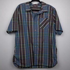 The North Face plaid button up shirt-XL